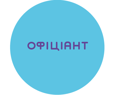 Офіціант/ка (з досвідом)