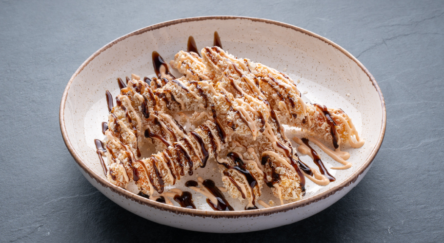  Закуска з лососем у темпурі з доставкою від Yaposhka