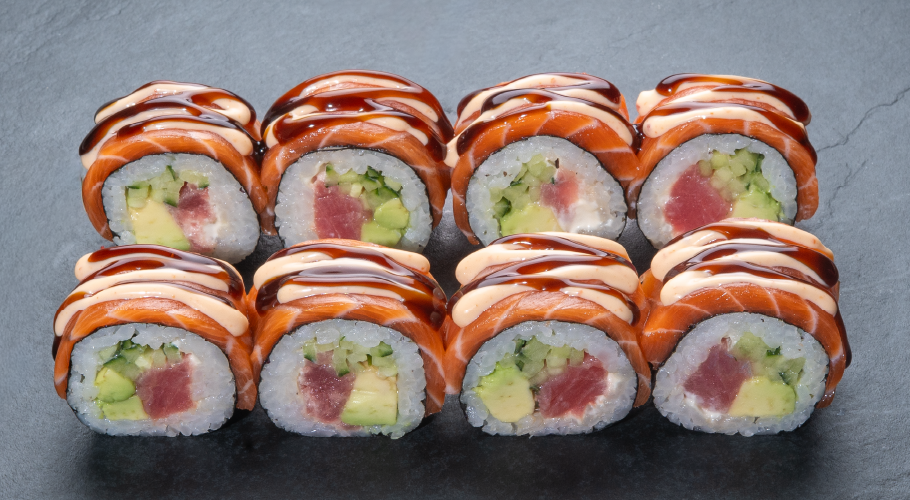  Рол Футомакі з лососем і тунцем з доставкою від Yaposhka
