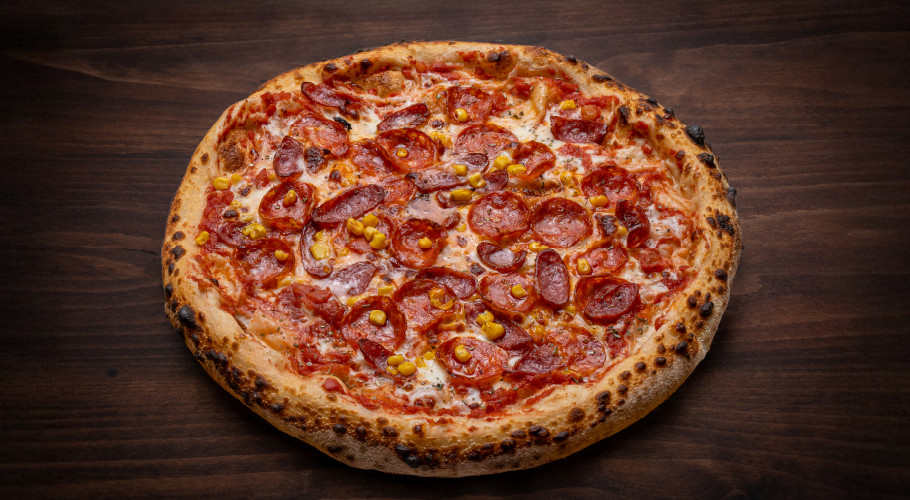  Піца мисливська з салямі піканте з доставкою від Yaposhka