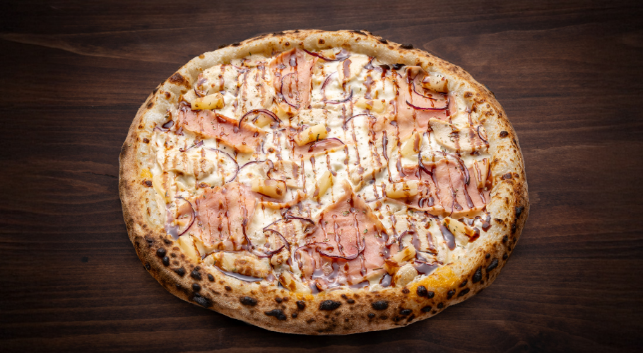  Піца з шинкою котто, куркою та ананасами з доставкою від Yaposhka