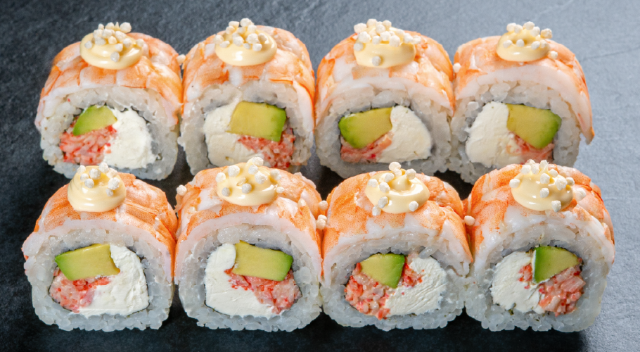  Рол з креветкою, авокадо та сурімі з доставкою від Yaposhka