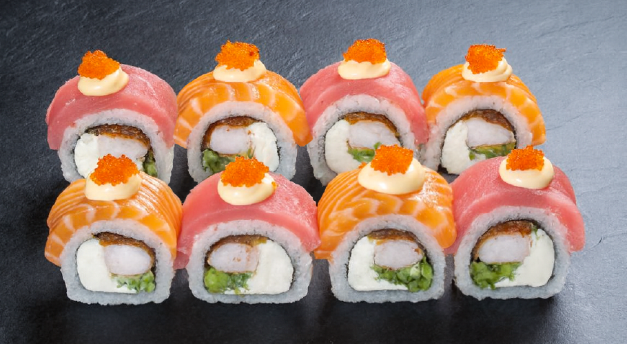  Роял-мікс рол з лососем та тунцем з доставкою від Yaposhka