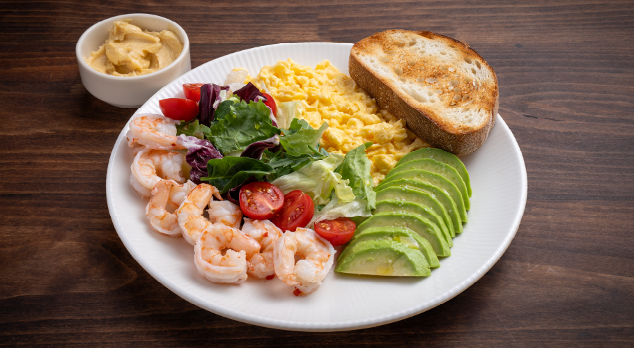  Скрембл з креветками з доставкою від Yaposhka