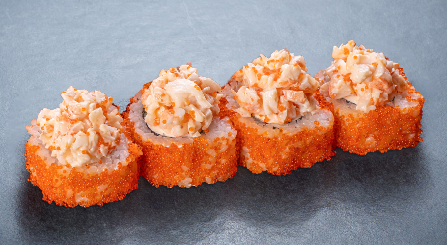  Premium roll spicy shrimp 1/2 delivery from Yaposhka
